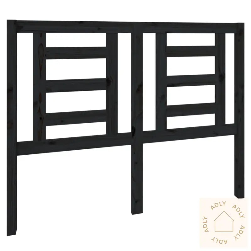 Sengegavl Svart 126X4X100 Cm Heltre Furu