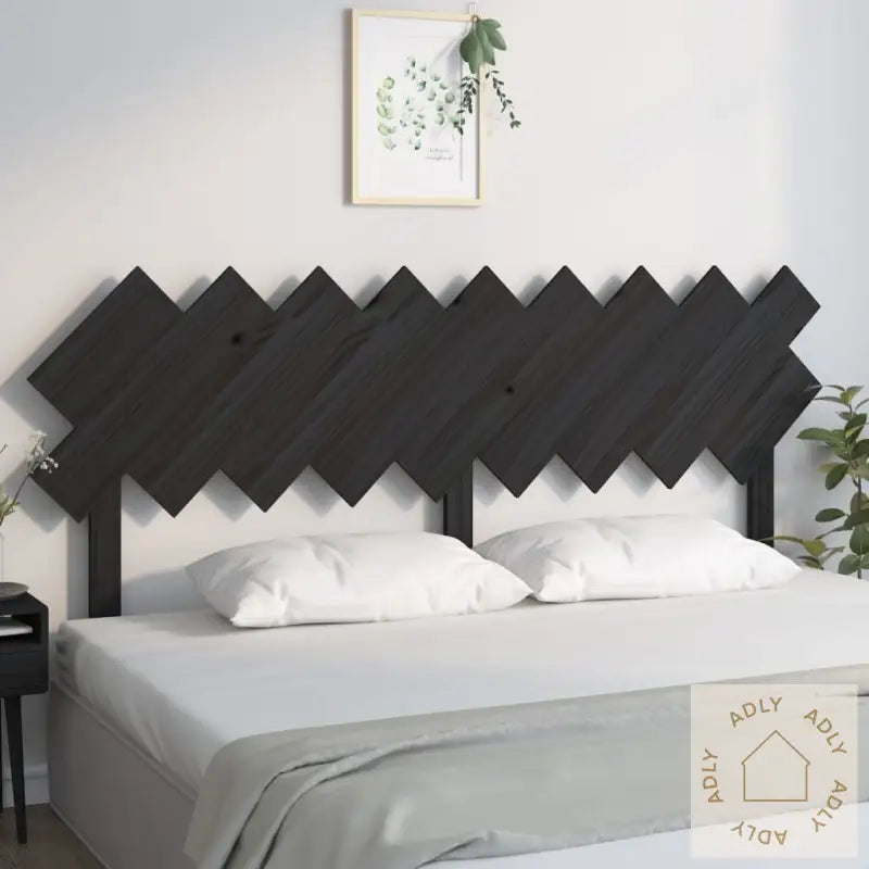 Sengegavl Svart 178X3X80,5 Cm Heltre Furu