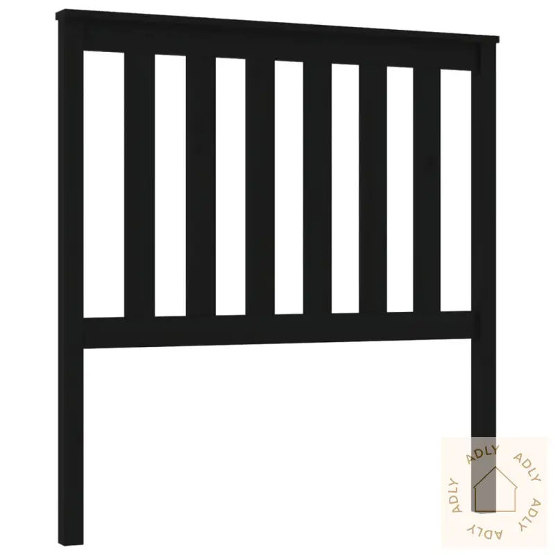 Sengegavl Svart 96X6X101 Cm Heltre Furu