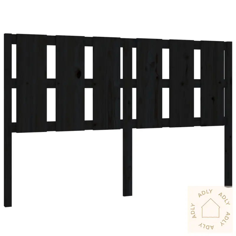 Sengegavl Svart 155,5X4X100 Cm Heltre Furu