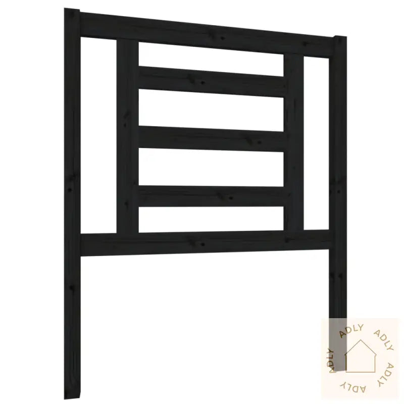 Sengegavl Svart 81X4X100 Cm Heltre Furu