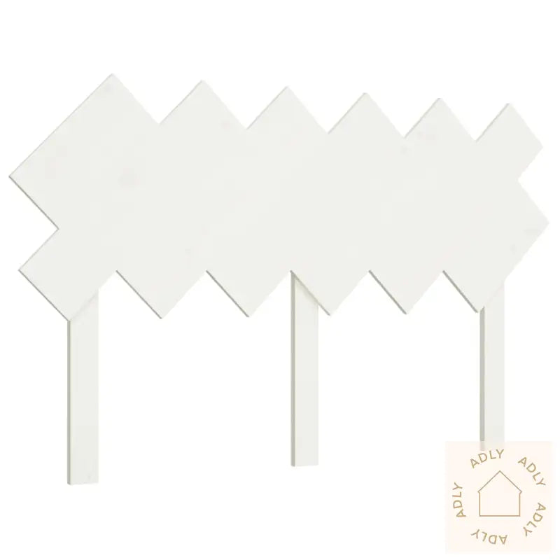 Sengegavl Hvit 132X3X81 Cm Heltre Furu