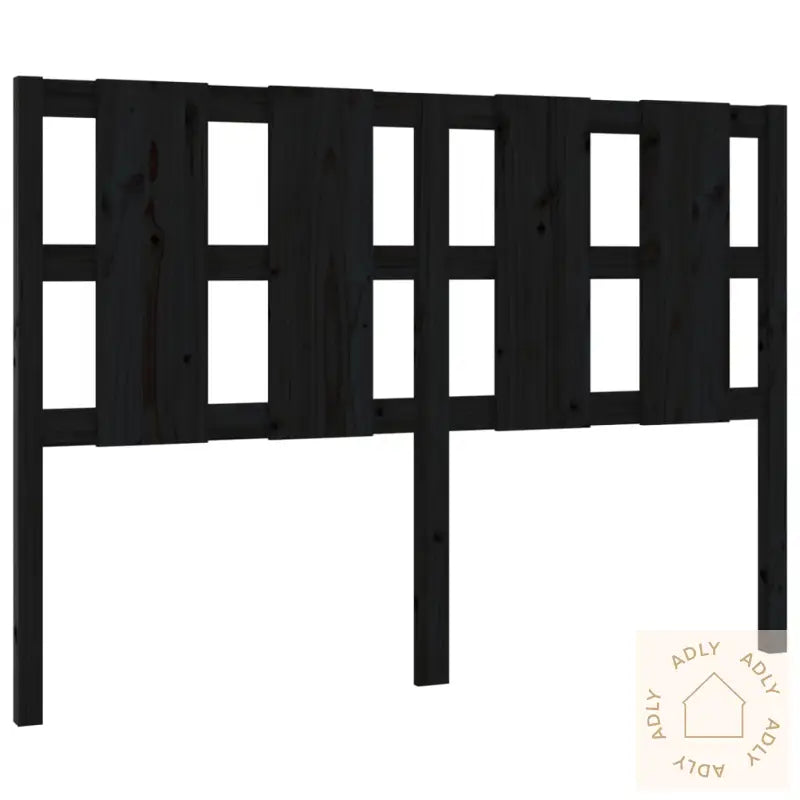 Sengegavl Svart 145,5X4X100 Cm Heltre Furu