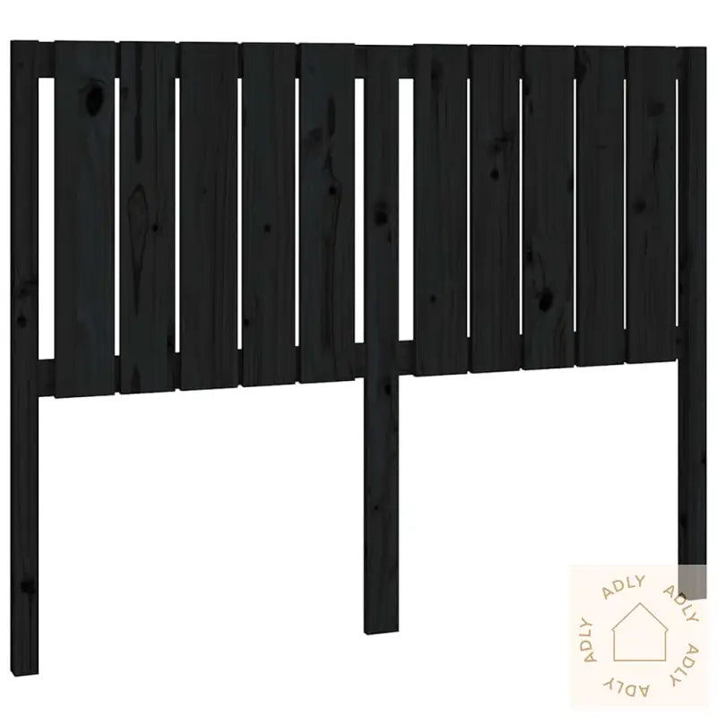 Sengegavl Svart 125,5X4X100 Cm Heltre Furu