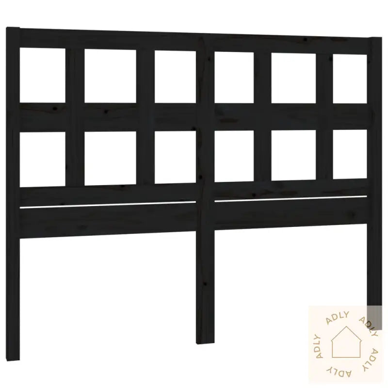 Sengegavl Svart 205,5X4X100 Cm Heltre Furu
