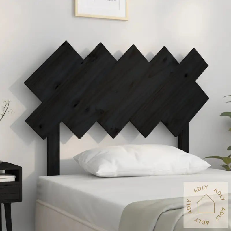 Sengegavl Svart 104 X 3 X 80,5 Cm Heltre Furu