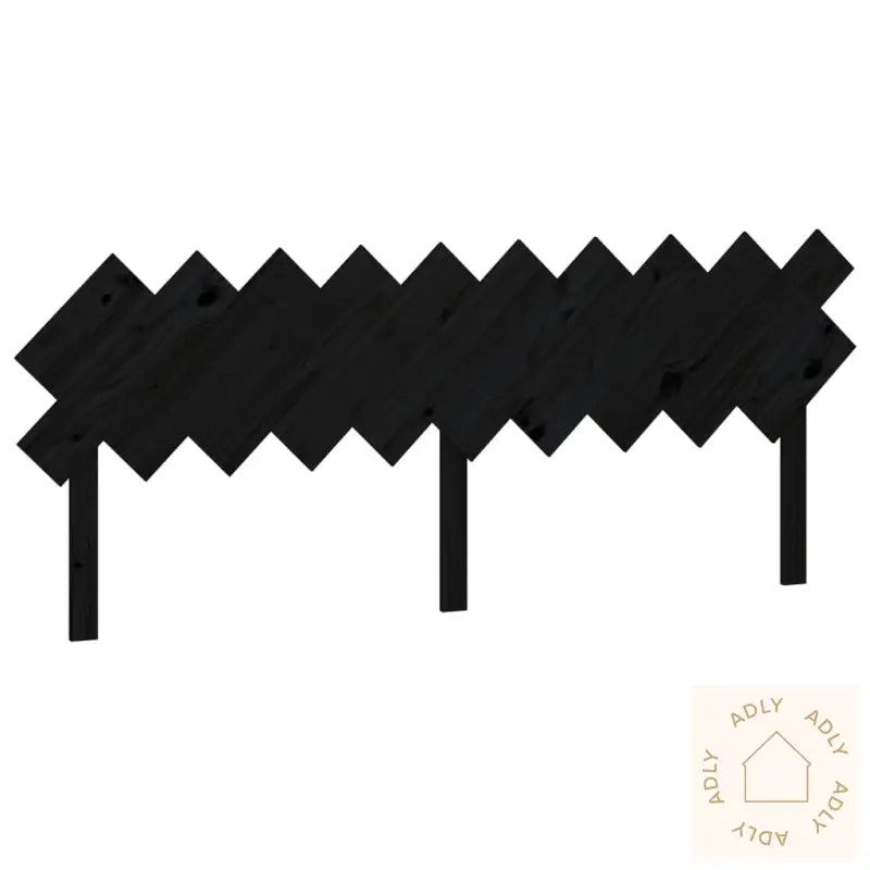Sengegavl Svart 196X3X80,5 Cm Heltre Furu