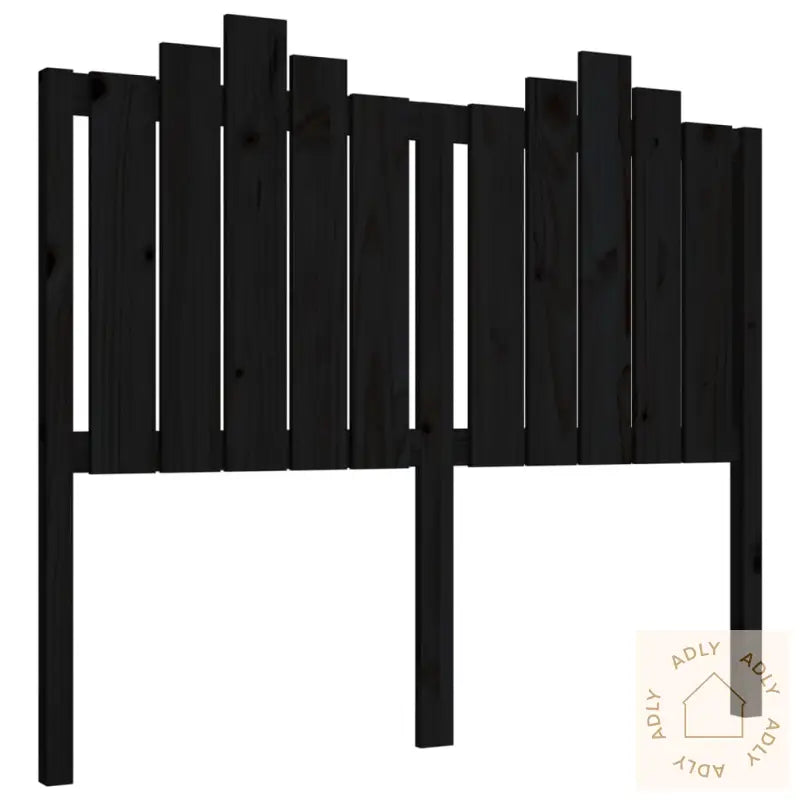 Sengegavl Svart 126X4X110 Cm Heltre Furu