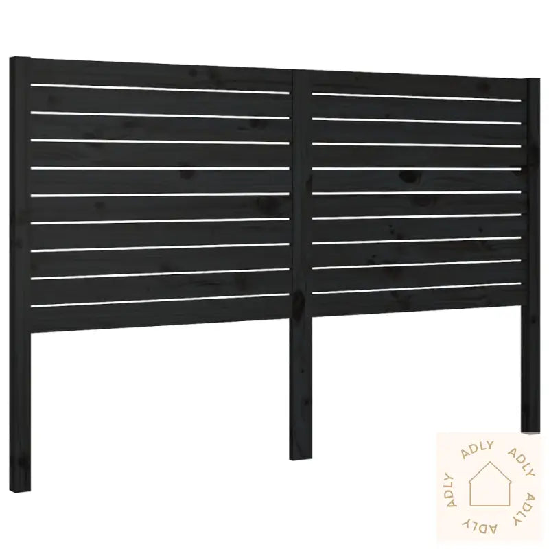 Sengegavl Svart 126X4X100 Cm Heltre Furu