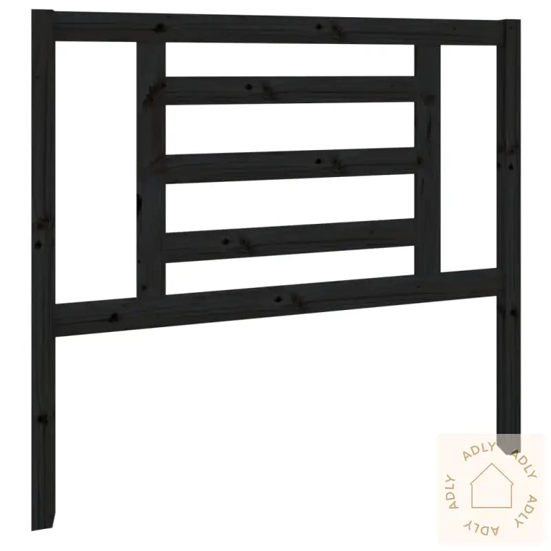 Sengegavl Svart 106X4X100 Cm Heltre Furu