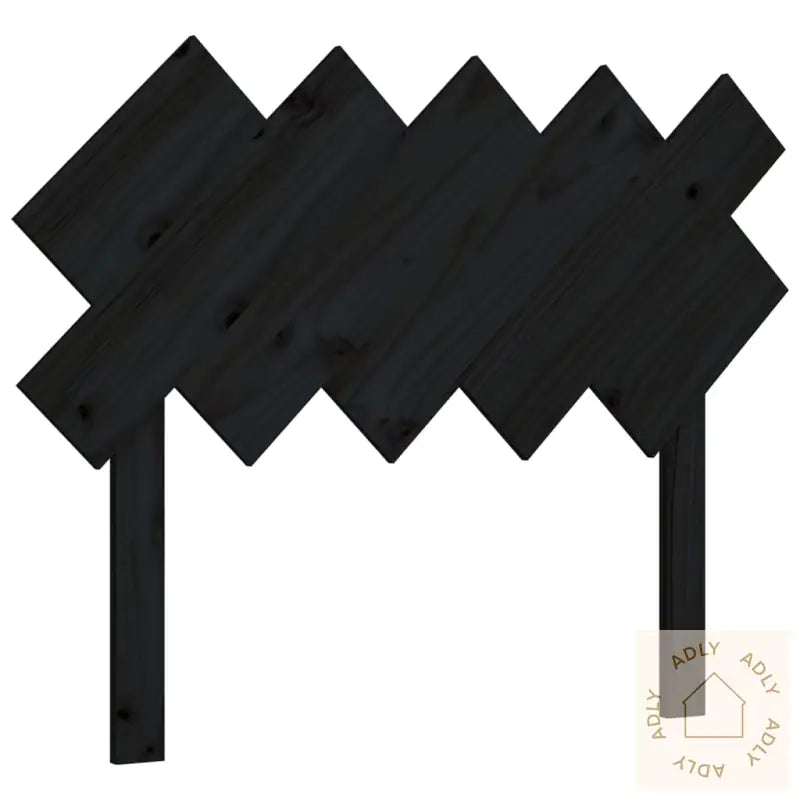 Sengegavl Svart 104 X 3 X 80,5 Cm Heltre Furu