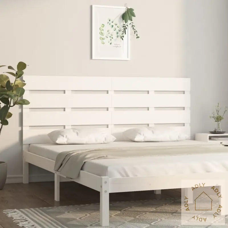 Sengegavl Hvit 160X3X80 Cm Heltre Furu