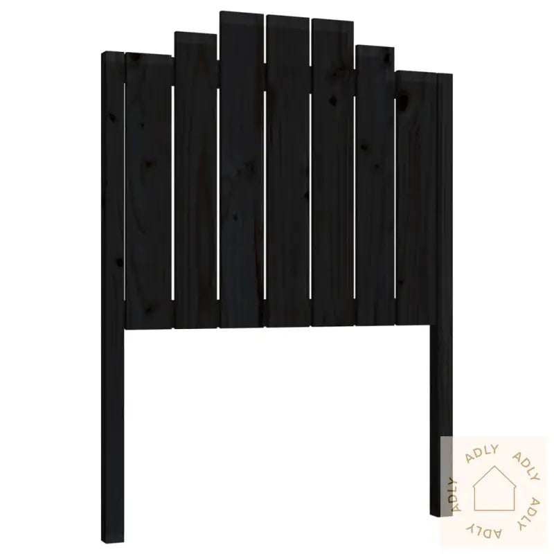 Sengegavl Svart 81X4X110 Cm Heltre Furu