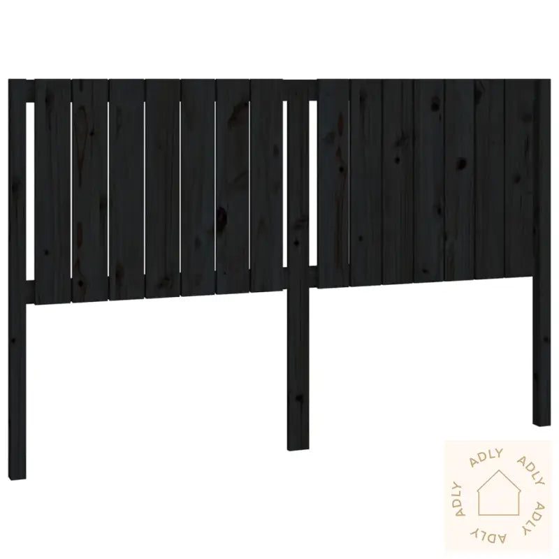 Sengegavl Svart 165,5X4X100 Cm Heltre Furu