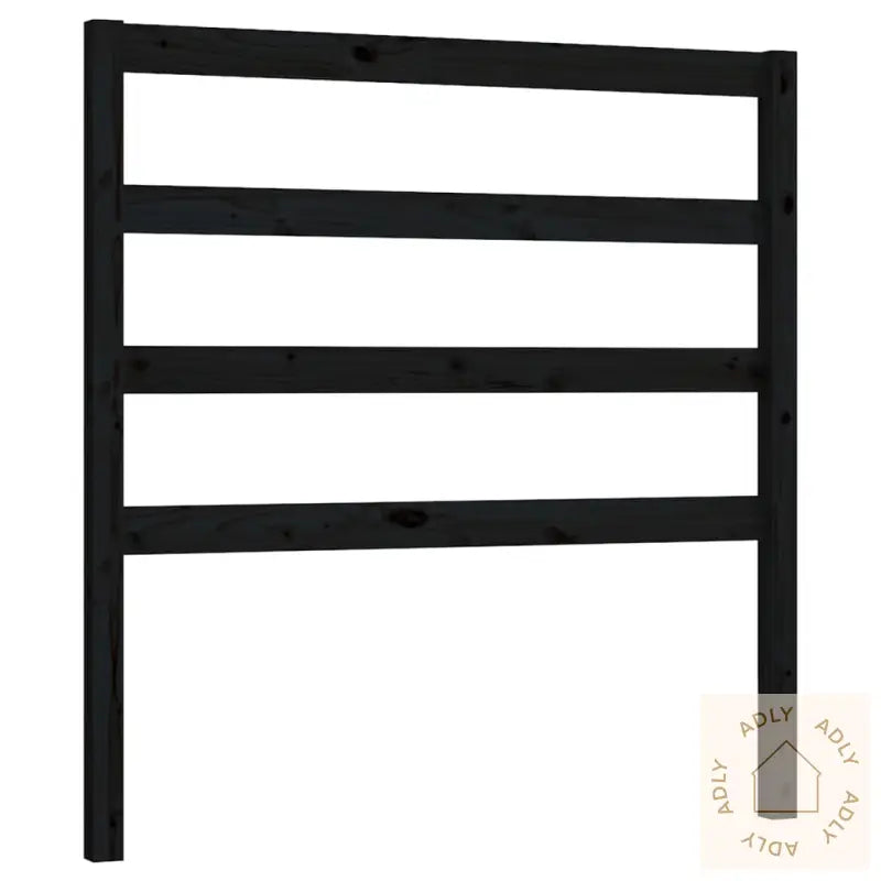 Sengegavl Svart 96X4X100 Cm Heltre Furu