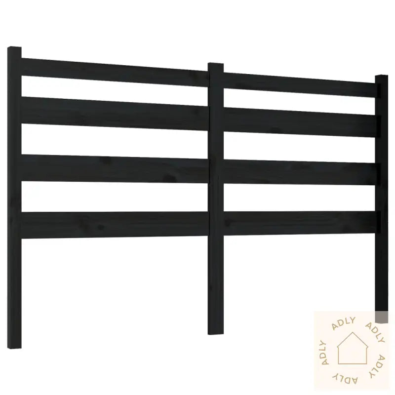 Sengegavl Svart 186X4X100 Cm Heltre Furu