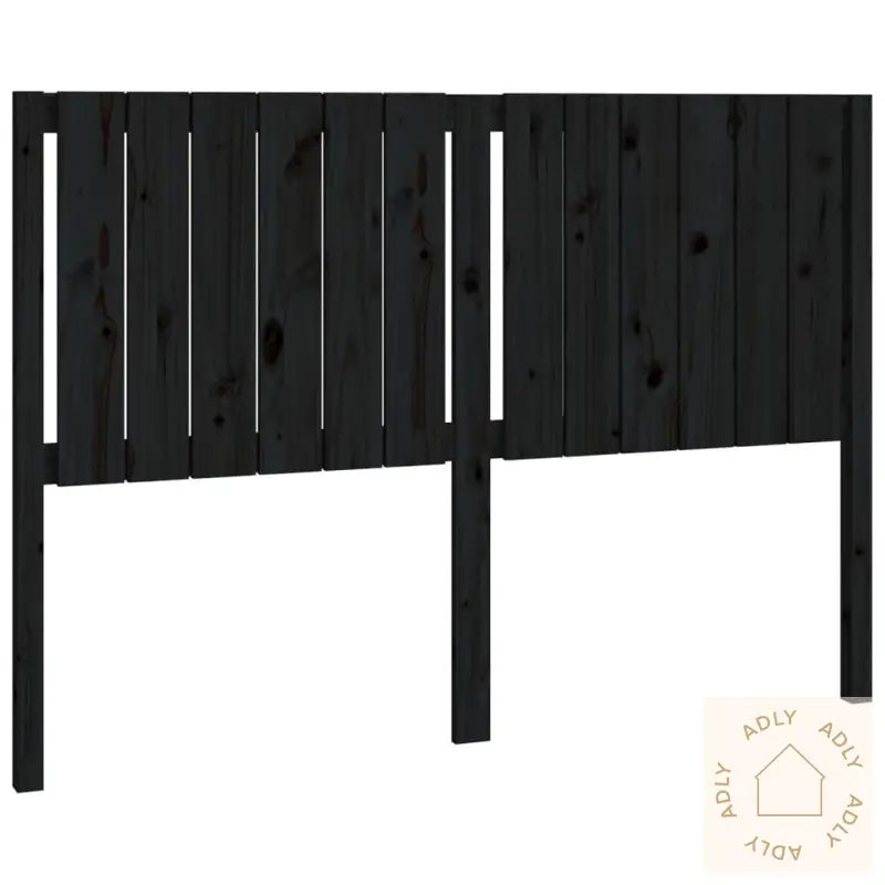 Sengegavl Svart 145,5X4X100 Cm Heltre Furu