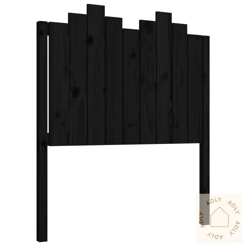 Sengegavl Svart 96X4X110 Cm Heltre Furu
