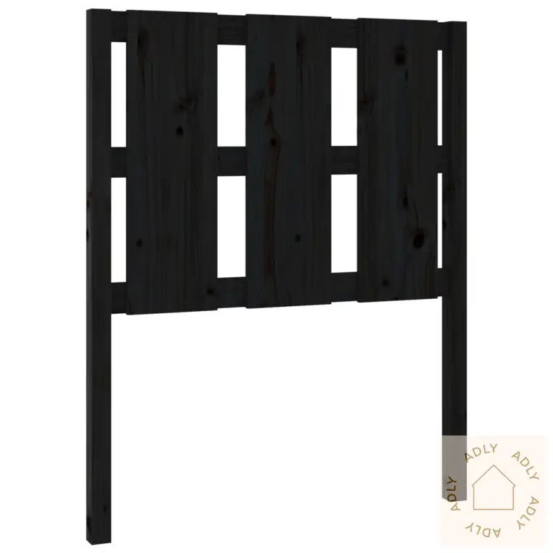 Sengegavl Svart 80,5X4X100 Cm Heltre Furu