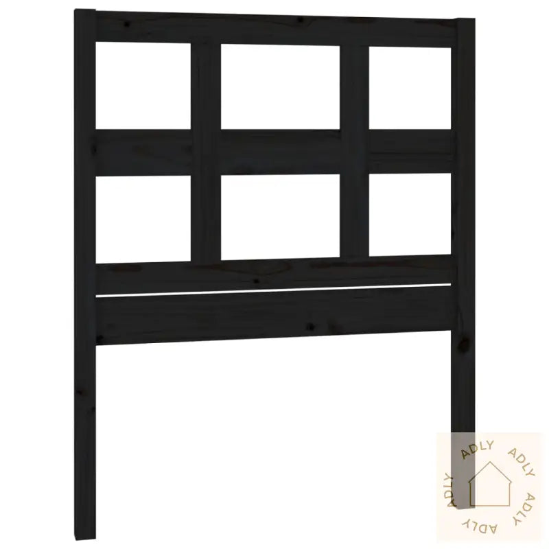 Sengegavl Svart 80,5X4X100 Cm Heltre Furu