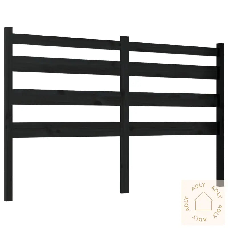 Sengegavl Svart 166X4X100 Cm Heltre Furu