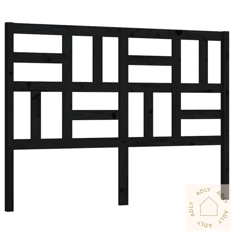 Sengegavl Svart 126X4X104 Cm Heltre Furu