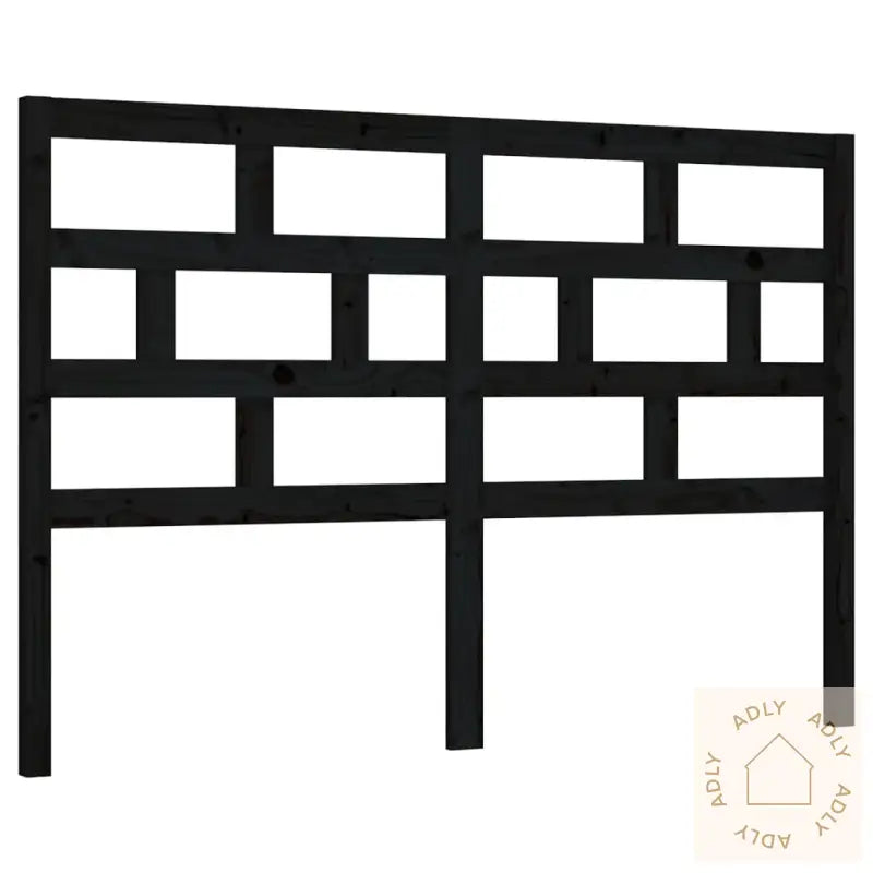 Sengegavl Svart 141X4X100 Cm Heltre Furu