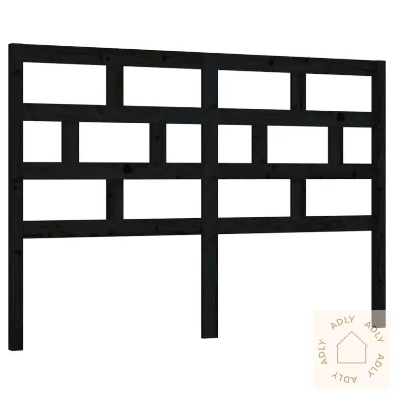 Sengegavl Svart 166X4X100 Cm Heltre Furu