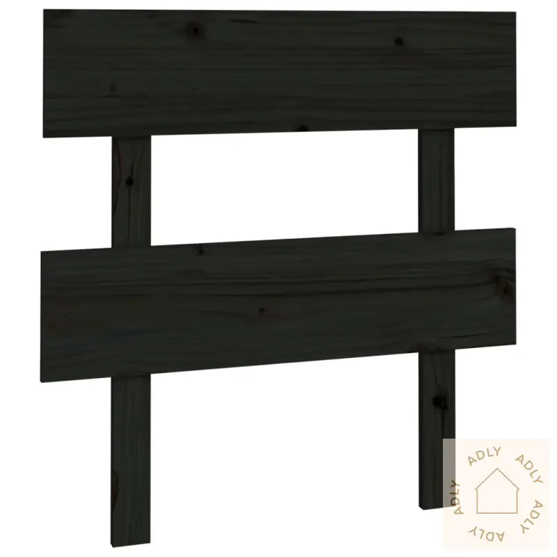 Sengegavl Svart 78,5X4X100 Cm Heltre Furu