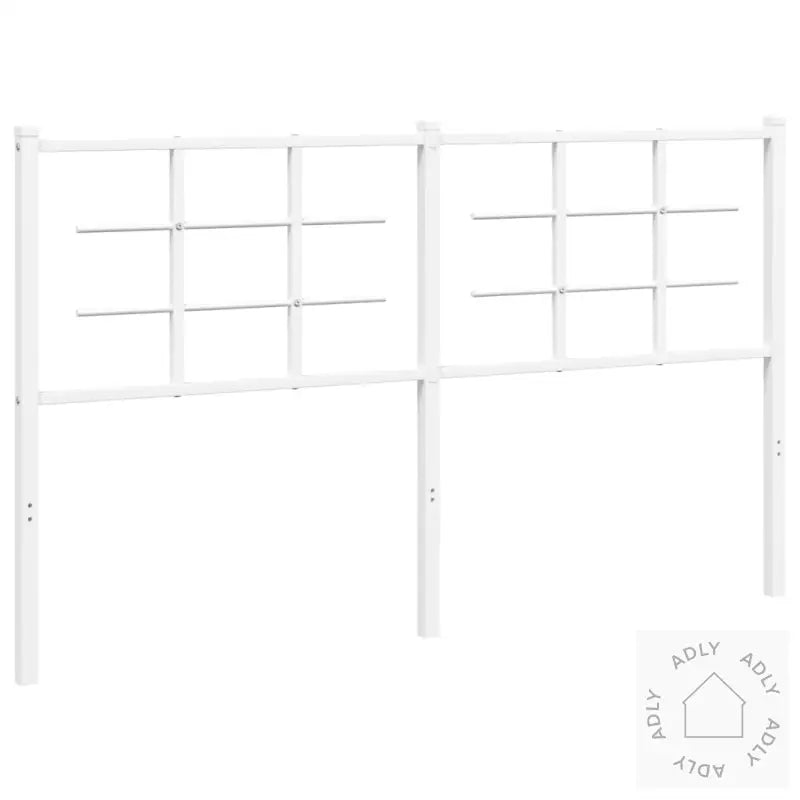 Sengegavl I Metall Hvit 160 Cm
