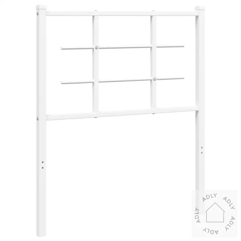 Sengegavl I Metall Hvit 75 Cm
