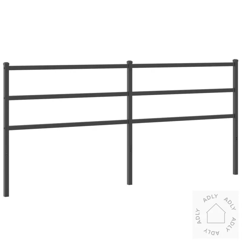 Sengegavl I Metall Svart 193 Cm