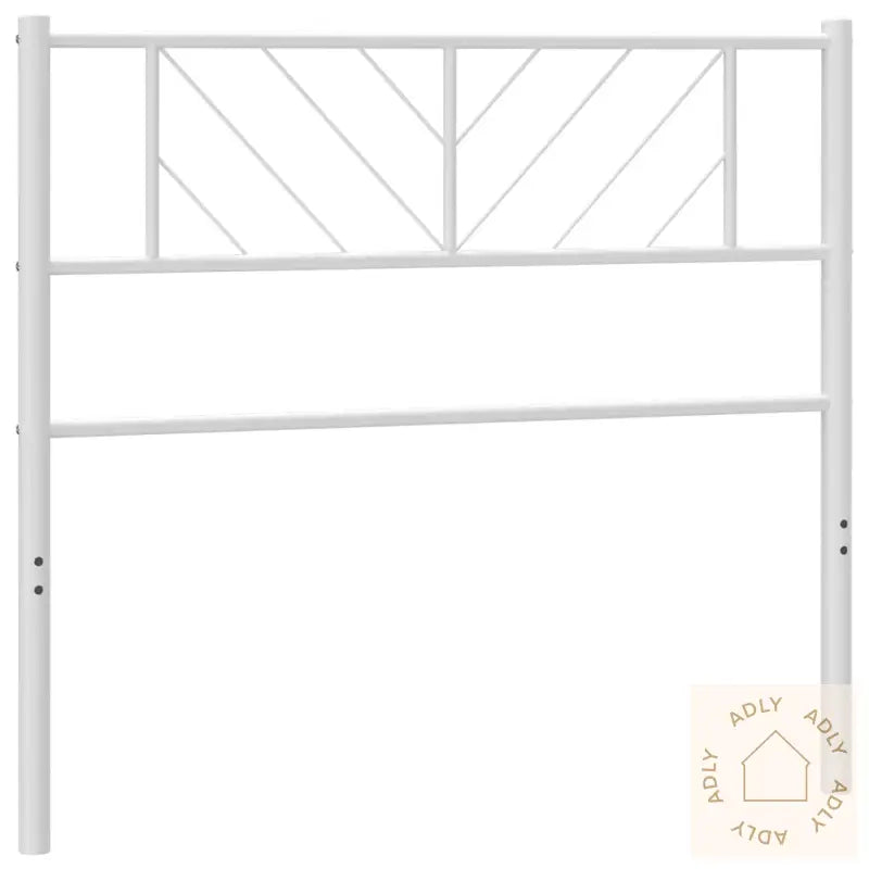 Sengegavl I Metall Hvit 75 Cm