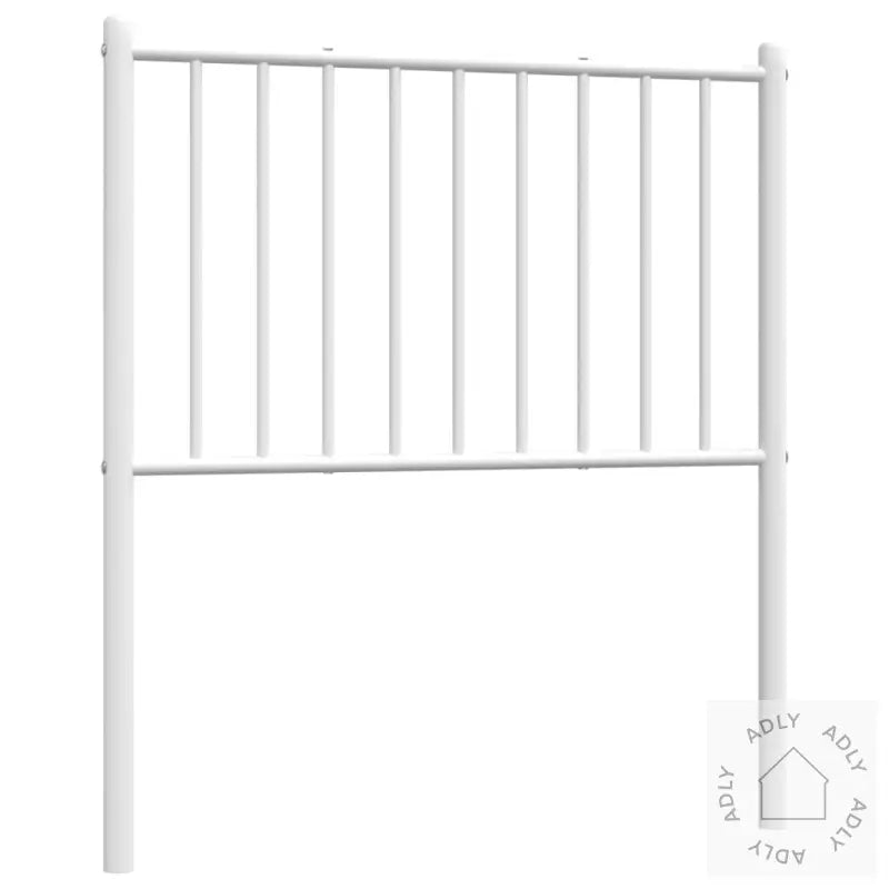 Sengegavl I Metall Hvit 80 Cm