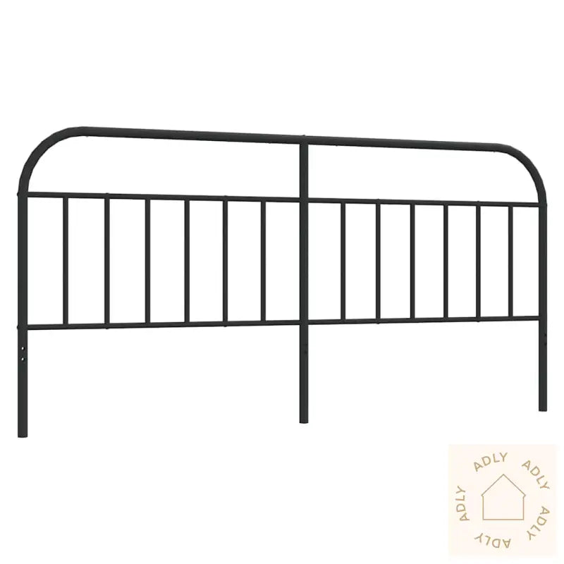 Sengegavl I Metall Svart 193 Cm