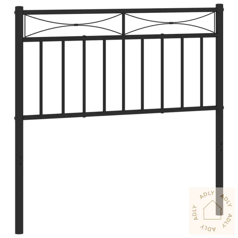 Sengegavl I Metall Svart 90 Cm