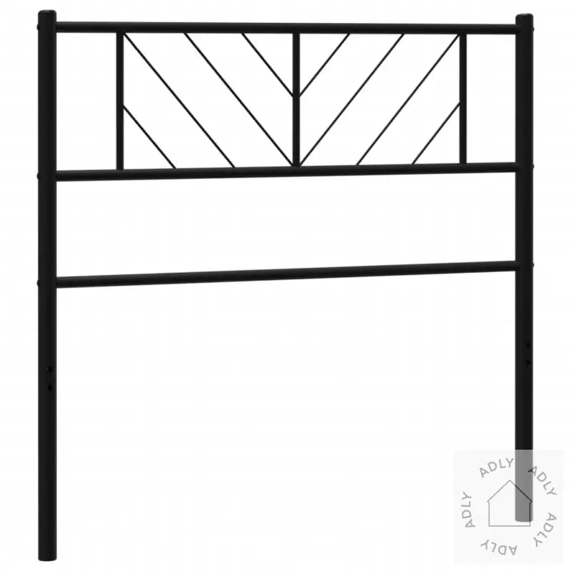 Sengegavl I Metall Svart 90 Cm