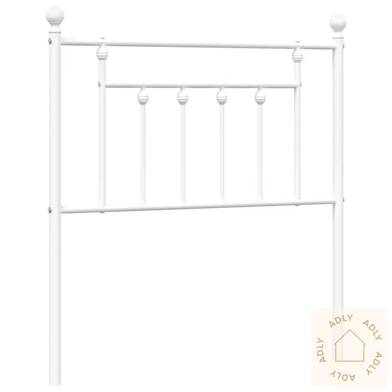 Sengegavl I Metall Hvit 80 Cm