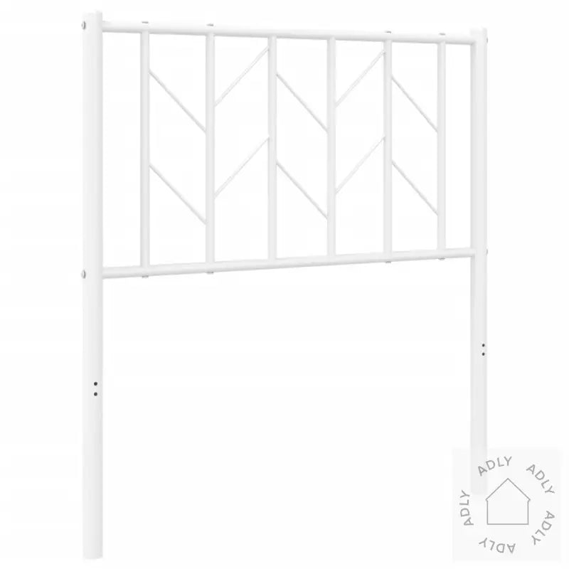 Sengegavl I Metall Hvit 75 Cm
