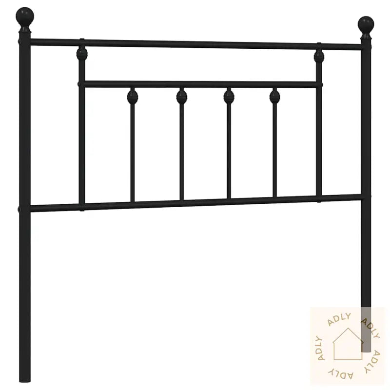 Sengegavl I Metall Svart 100 Cm