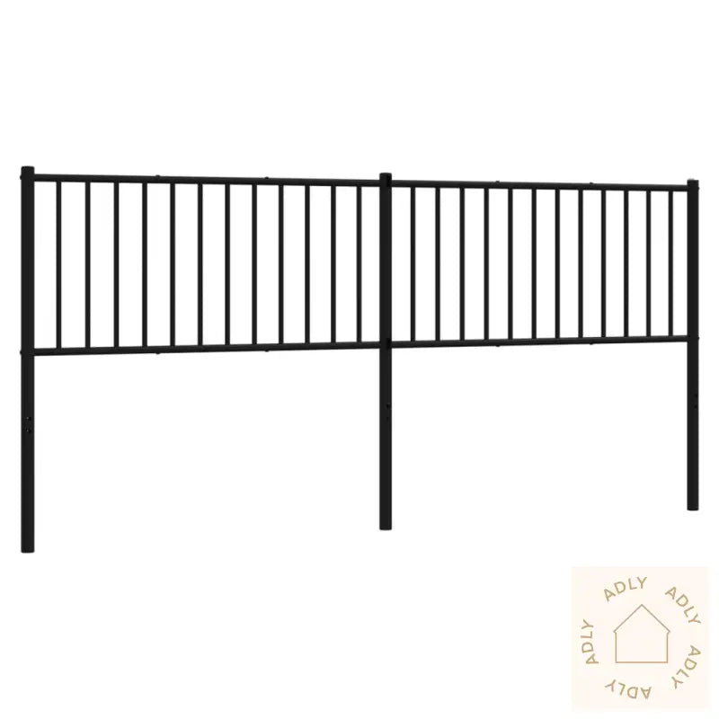 Sengegavl I Metall Svart 193 Cm