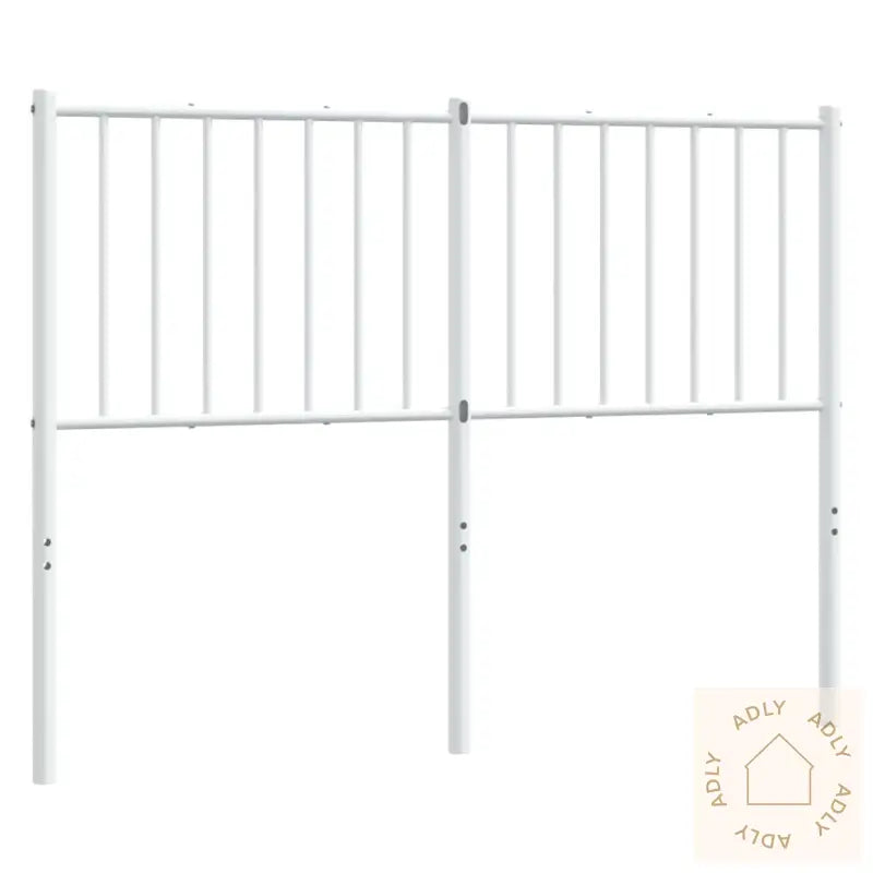 Sengegavl I Metall Hvit 120 Cm