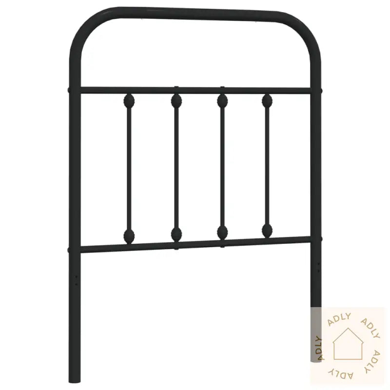 Sengegavl I Metall Svart 75 Cm