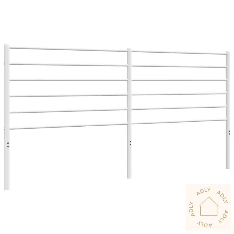 Sengegavl I Metall Hvit 200 Cm