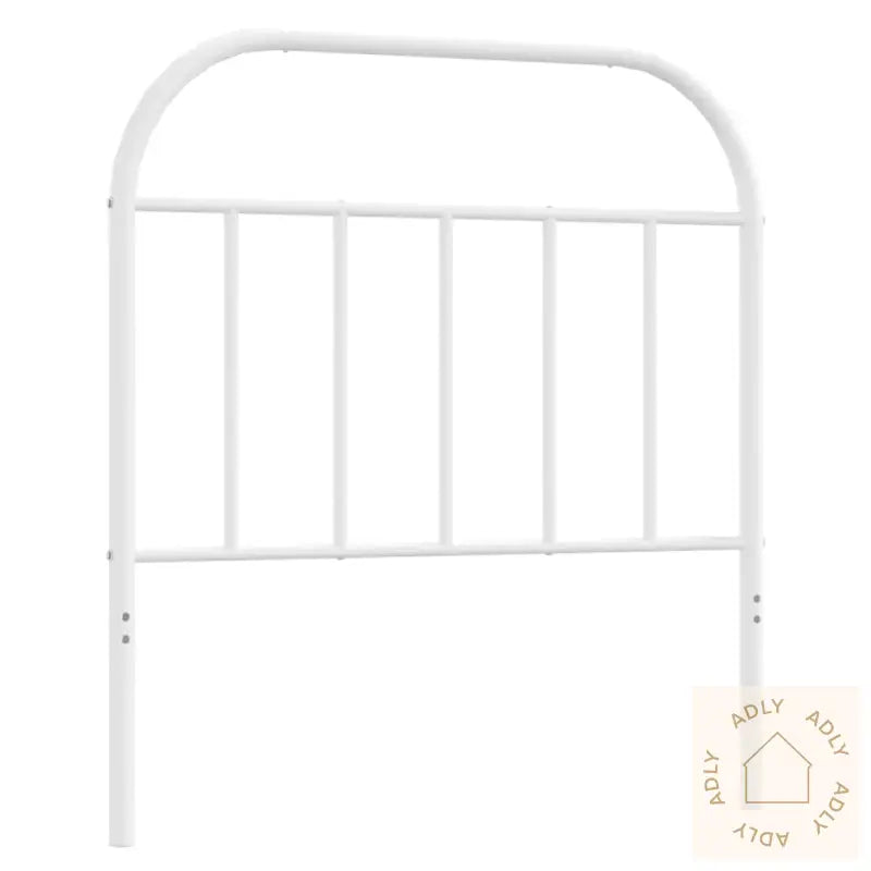 Sengegavl I Metall Hvit 90 Cm