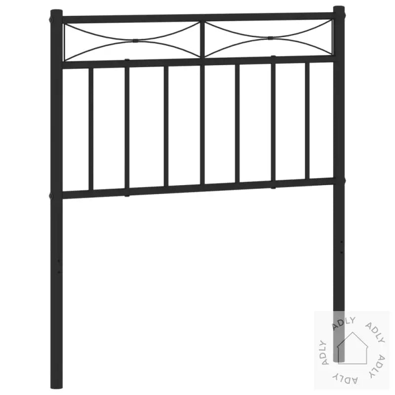 Sengegavl I Metall Svart 75 Cm