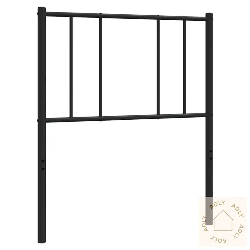 Sengegavl I Metall Svart 100 Cm