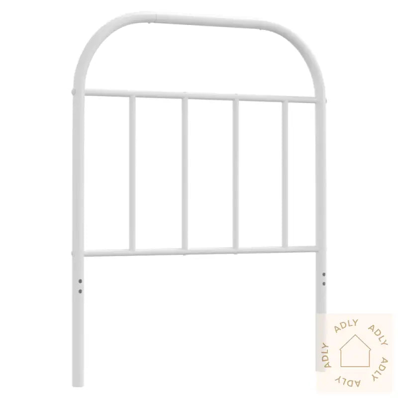 Sengegavl I Metall Hvit 75 Cm