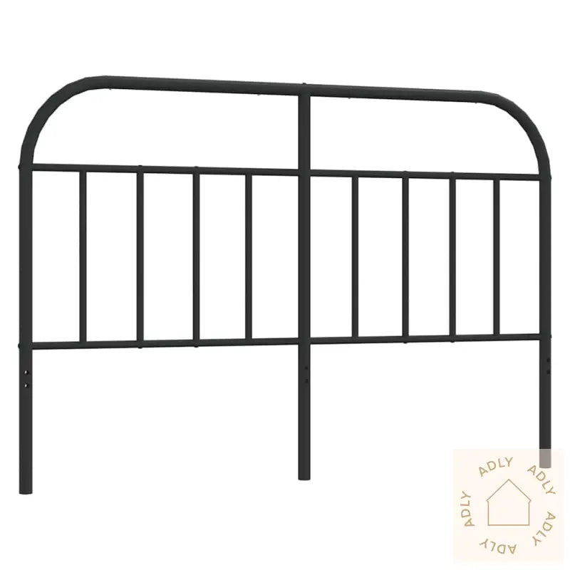 Sengegavl I Metall Svart 150 Cm