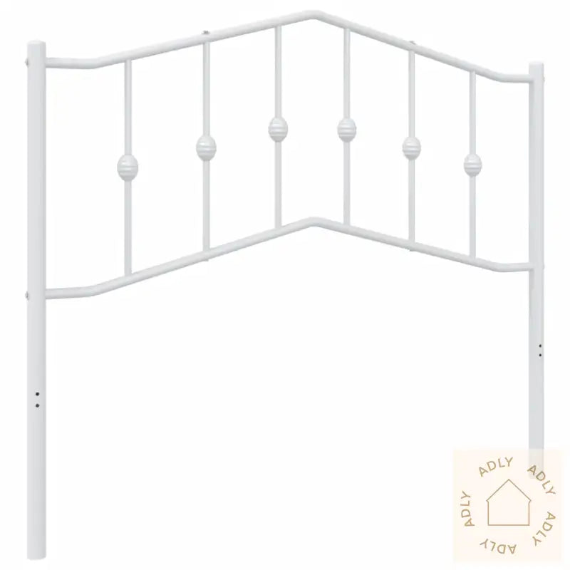 Sengegavl I Metall Hvit 107 Cm